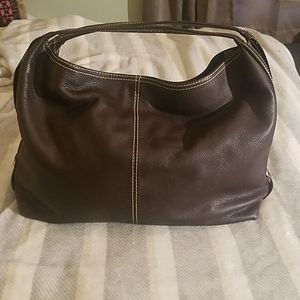 Coldwater Creek Large Brown Leather Bag